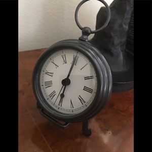 Pottery Barn Sm Brass Pocket Watch Clock